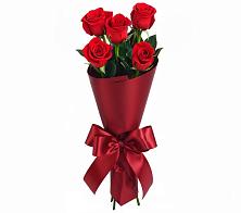 Букет 5 Красных роз Эдлесс Лав в Горшково