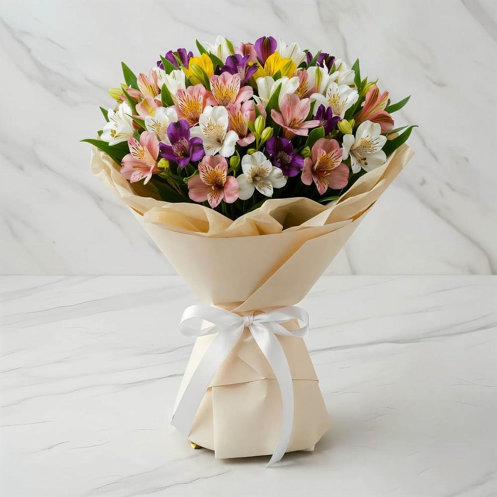 Букет цветов из: Альстромерии в Горшково