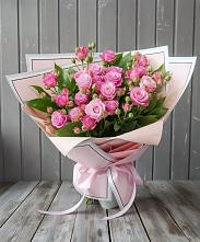 Букет Розовый кустик в Горшково