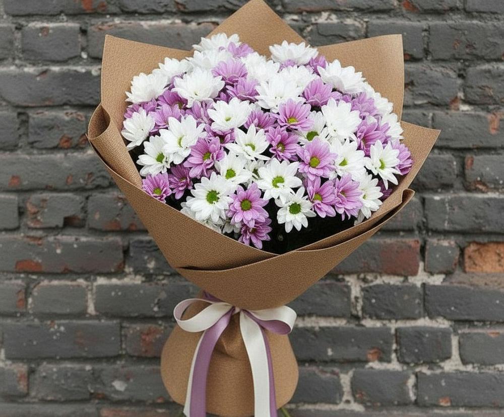 Букет цветов из: Хризантемы в Горшково