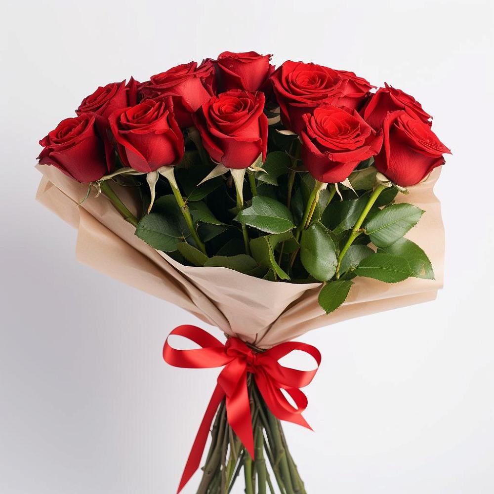 Букет 11 Красных роз Эдлесс Лав в Горшково
