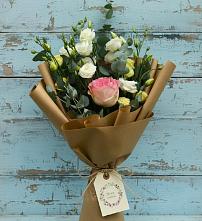 Букет цветов из:  Розы и Лизиантусы #REPLACE_PRED# Горшково